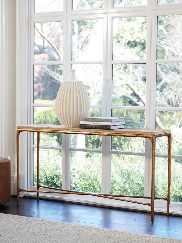 Lexington - Silverado Menlo Park Console With Stone Top, Montecito - 740-967 veiw 2