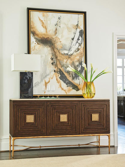 Lexington - Silverado Tiburon Sideboard With Stone Top, Montecito - 740-869C veiw 2
