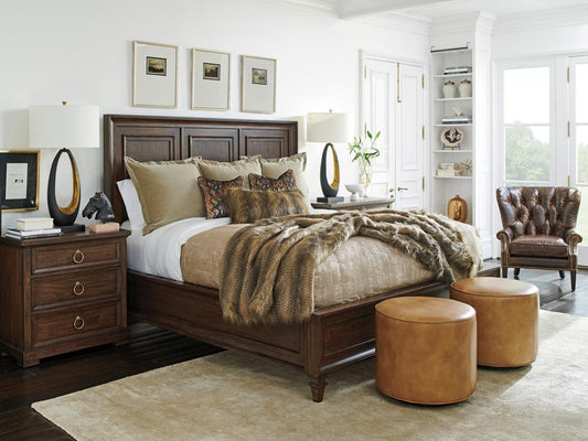 Lexington - Silverado Walnut Creek Wood Panel Bed 6/6 King, Montecito - 740-134C veiw 2