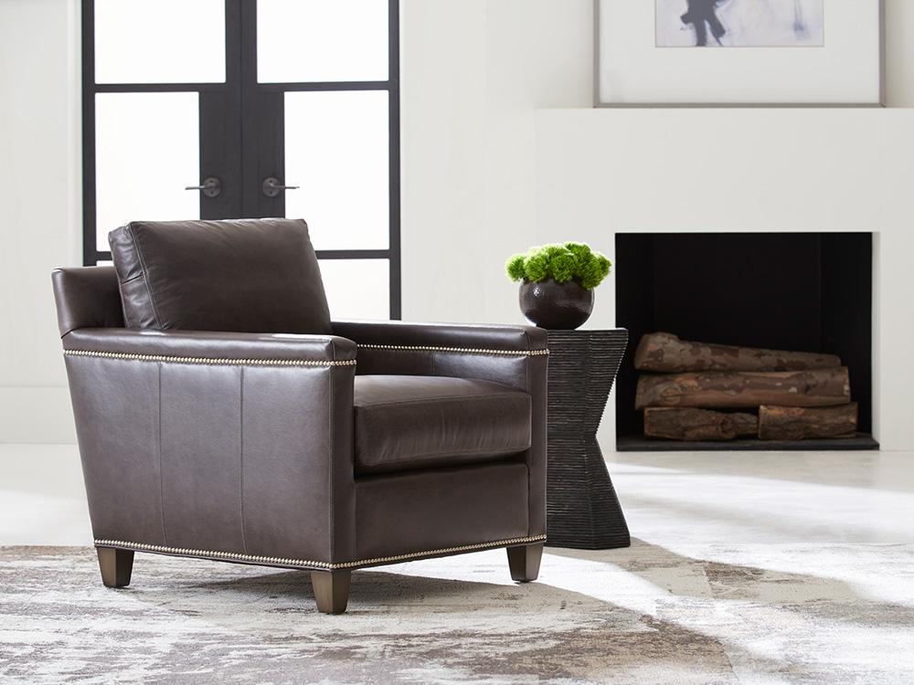 Lexington - Strada Leather Chair, Dark Brown - LL7728-11-40 veiw 3