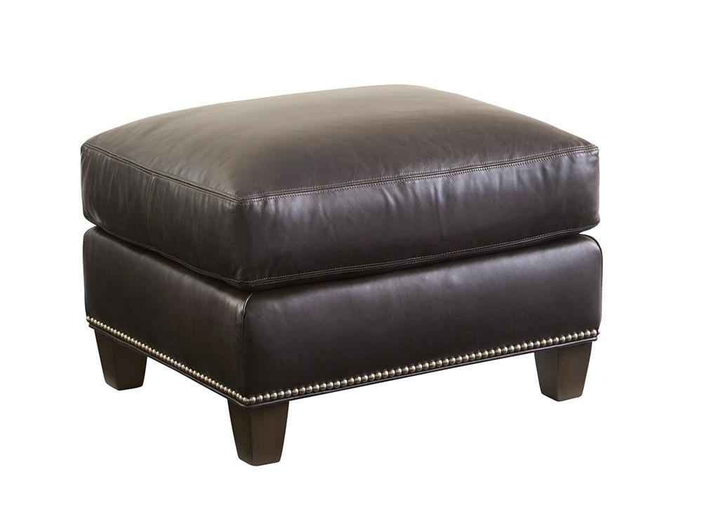 Lexington - Strada Leather Ottoman, Dark Brown - LL7728-44-40 veiw 1