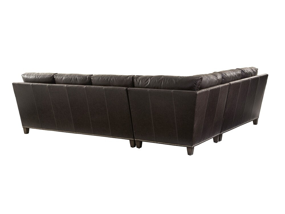 Lexington - Strada Leather Sectional Sofa, Dark Brown - LL7728-50S-40 veiw 2