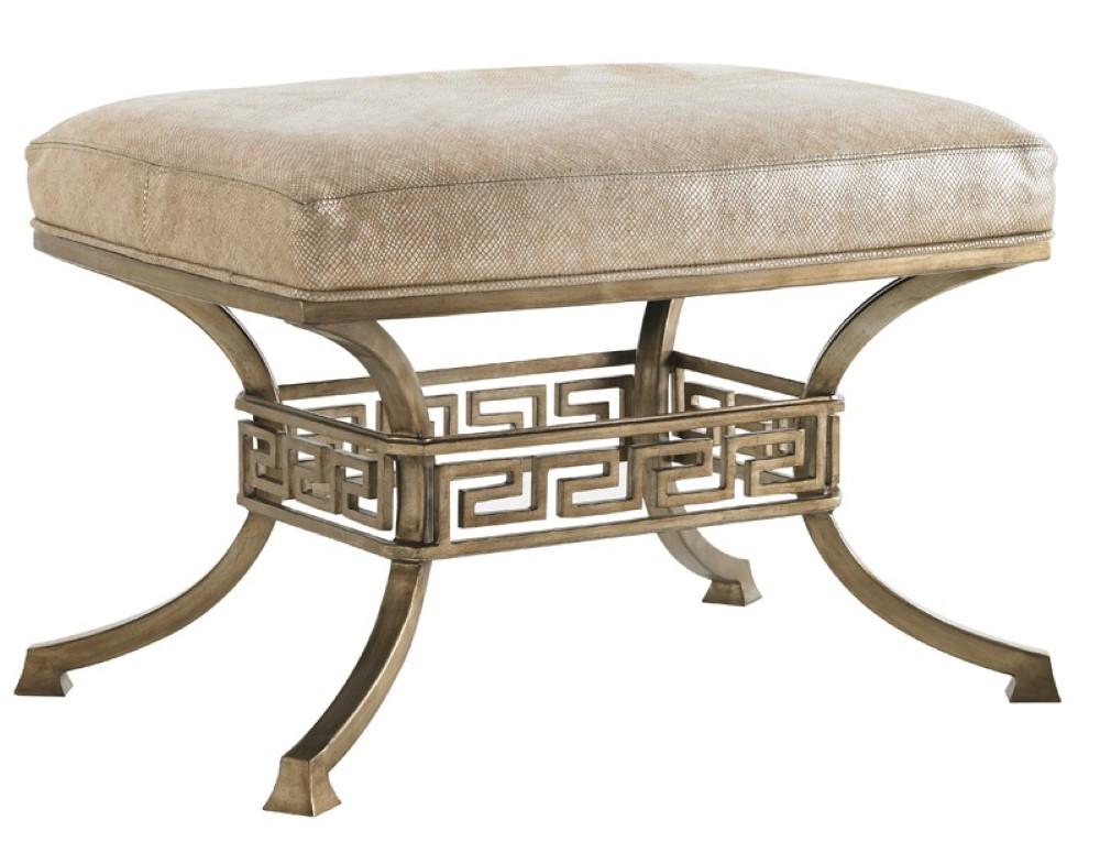 Lexington - Tower Place Beldon Leather Ottoman Beige - LL7492-44AA-40 veiw 1