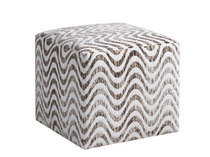 Lexington - Zanzibar Jupiter Ottoman, White/Brown - 7758-44-44 veiw 1