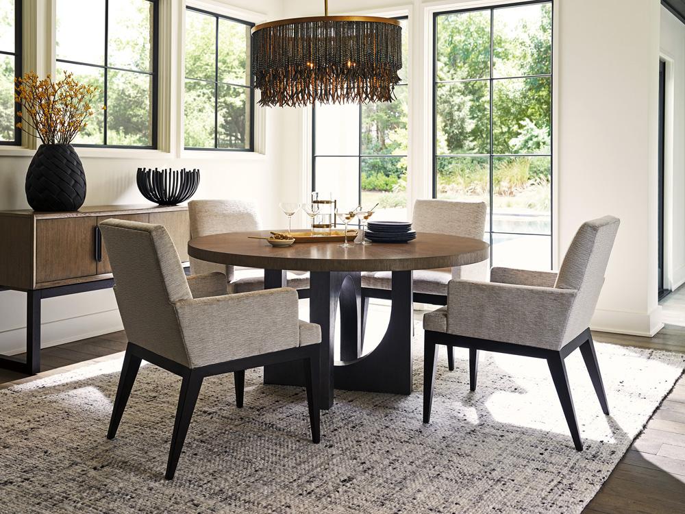 Lexington - Zanzibar Regent Round Dining Table, Senegal - 416-875C veiw 2
