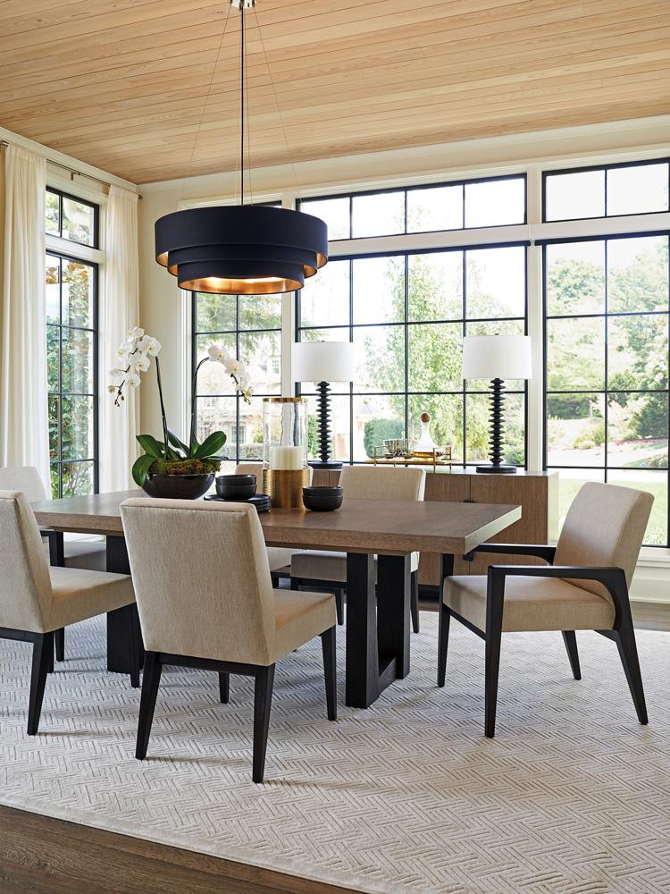 Lexington - Zanzibar Wellesley Rectangular Dining Table, Senegal - 416-877 veiw 2