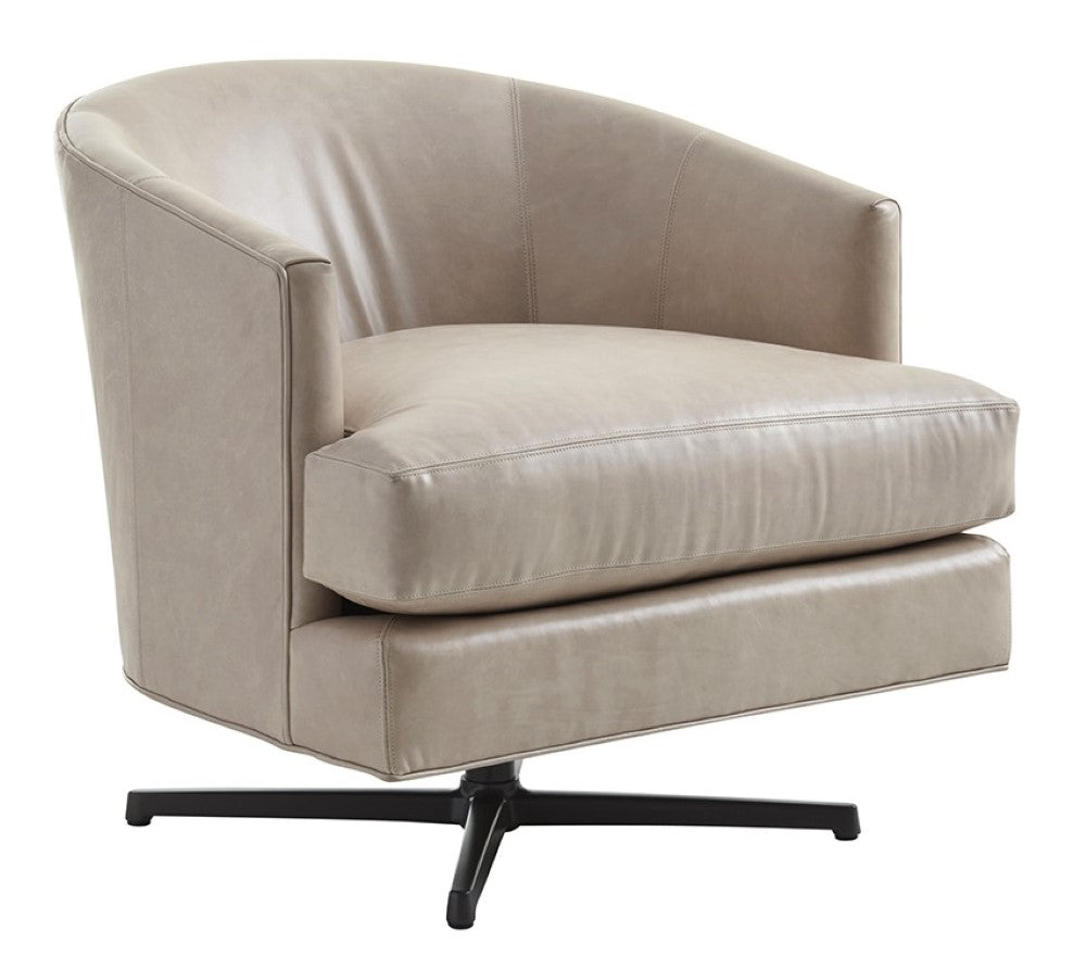 Lexington - Zavala Graves Leather Swivel Chair Charcoal Base - LL7654-11CSW-40 veiw 1