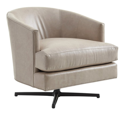 Lexington - Zavala Graves Leather Swivel Chair Charcoal Base - LL7654-11CSW-40 veiw 1