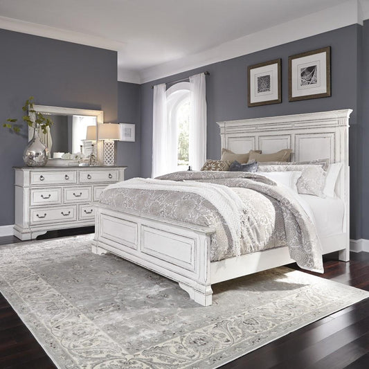 Liberty Furniture - Abbey Park 3 Piece Queen Panel Bed, Dresser & Mirror Set - 520-BR-QPBDM veiw 1