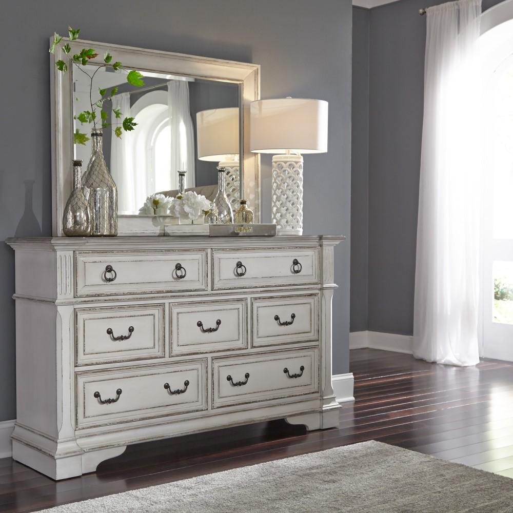 Liberty Furniture - Abbey Park 4 Piece Queen Panel Bed, Dresser & Mirror, Chest Set - 520-BR-QPBDMC veiw 4