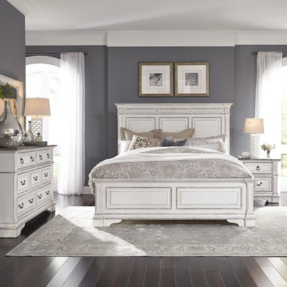 Liberty Furniture - Abbey Park 4 Piece Queen Panel Bed, Dresser & Mirror, Nightstand Set - 520-BR-QPBDMN veiw 1