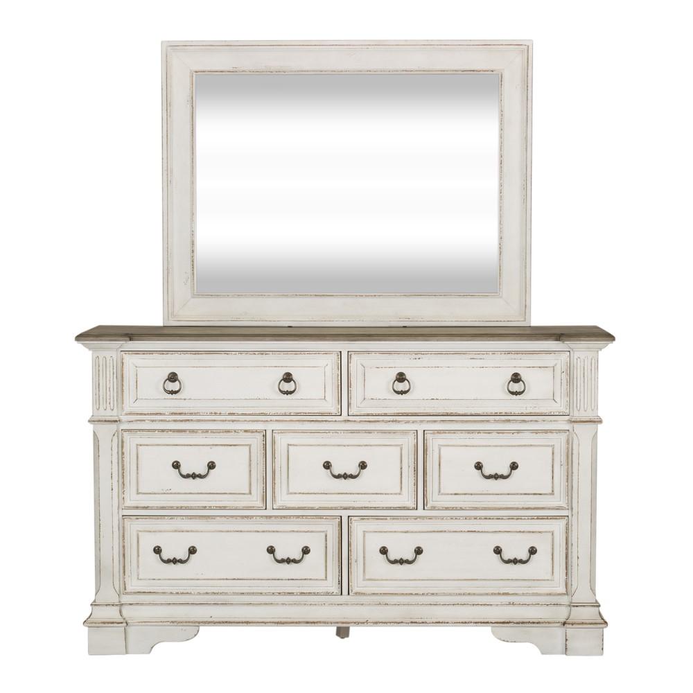 Liberty Furniture - Abbey Park 4 Piece Queen Uph Sleigh Bed, Dresser & Mirror, Chest Set - 520-BR-QUSLDMC veiw 4