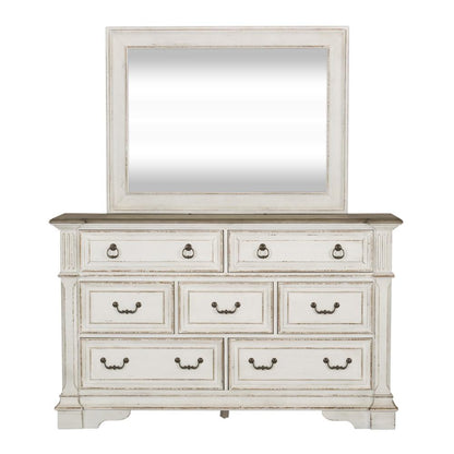 Liberty Furniture - Abbey Park 4 Piece Queen Uph Sleigh Bed, Dresser & Mirror, Chest Set - 520-BR-QUSLDMC veiw 4