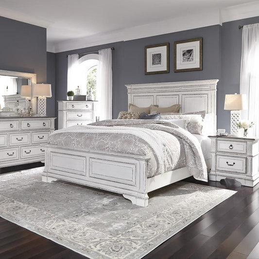 Liberty Furniture - Abbey Park 5 Piece Queen Panel Bed, Dresser & Mirror, Chest, Nightstand Set - 520-BR-QPBDMCN veiw 1