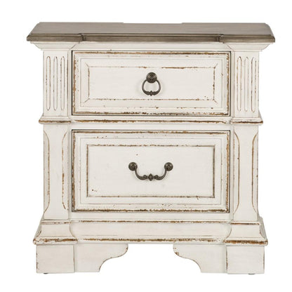 Liberty Furniture - Abbey Park 5 Piece Queen Uph Sleigh Bed, Dresser & Mirror, Chest, Nightstand Set - 520-BR-QUSLDMCN veiw 7