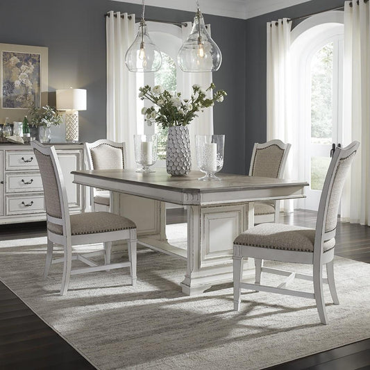 Liberty Furniture - Abbey Park 5 Piece Trestle Table Set - 520-DR-5TRS veiw 1