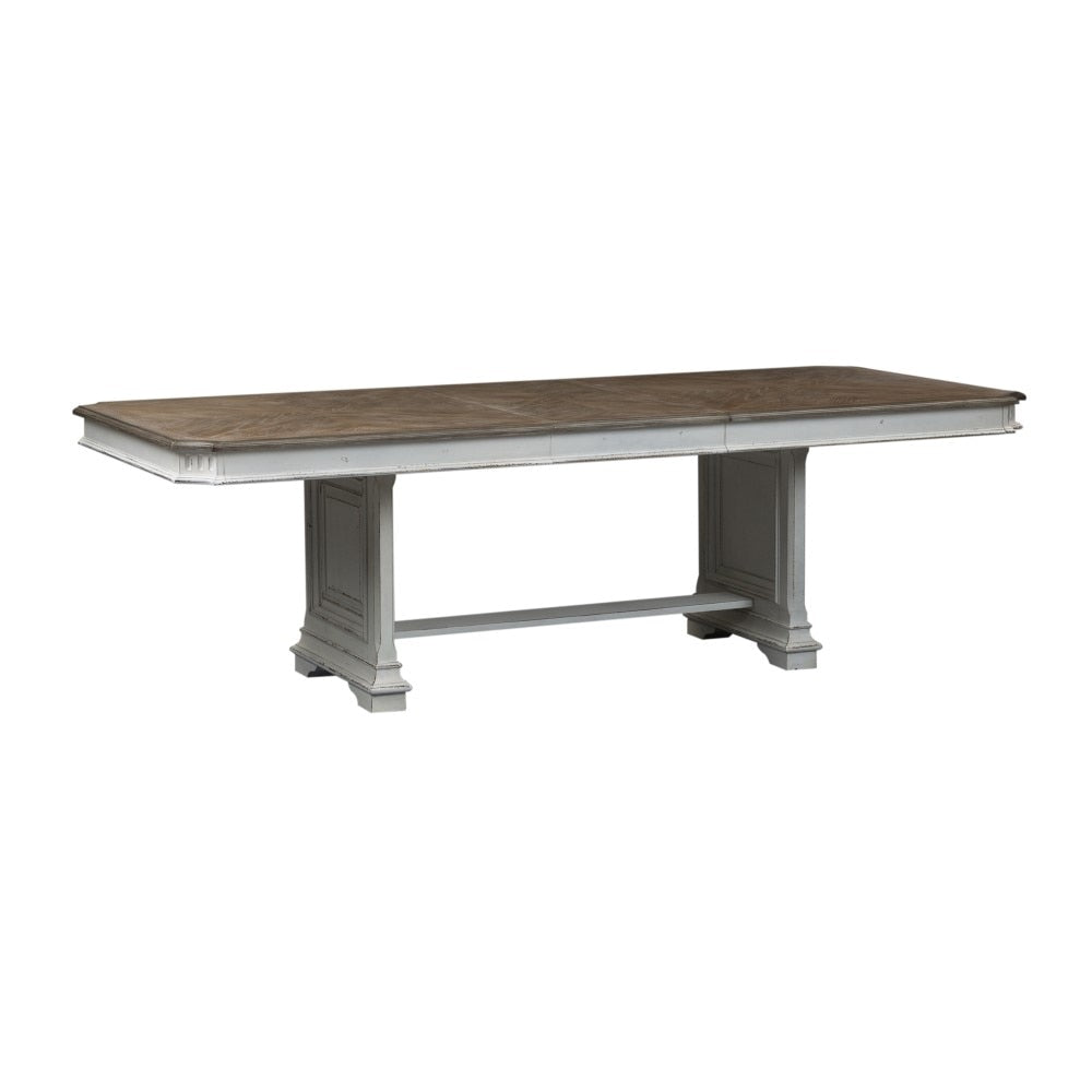 Liberty Furniture - Abbey Park 7 Piece Trestle Table Set - 520-DR-7TRS veiw 4