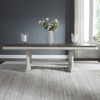 Liberty Furniture - Abbey Park 7 Piece Trestle Table Set - 520-DR-7TRS veiw 5