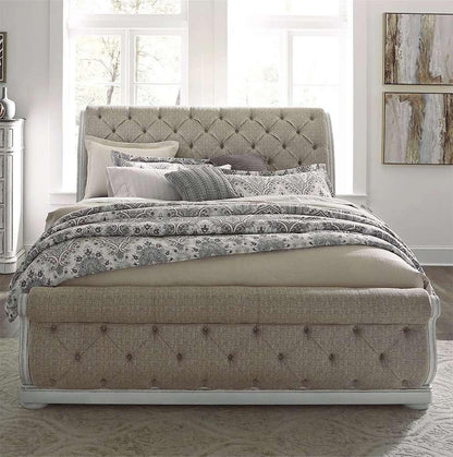 Liberty Furniture - Abbey Park California King Upholstered Sleigh Bed  - 520-BR-CKUSL veiw 2