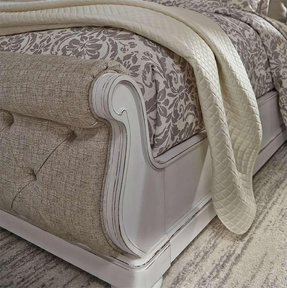 Liberty Furniture - Abbey Park California King Upholstered Sleigh Bed  - 520-BR-CKUSL veiw 3