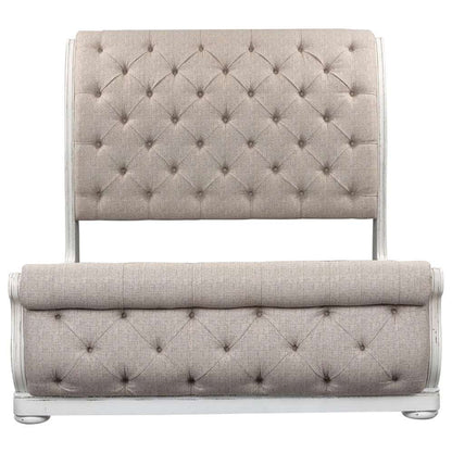 Liberty Furniture - Abbey Park California King Upholstered Sleigh Bed  - 520-BR-CKUSL veiw 4