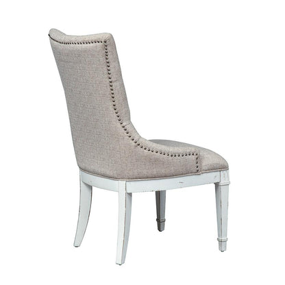 Liberty Furniture - Abbey Park Hostess Chair in Antique White & Weathered Brown - 520-C9001 veiw 5