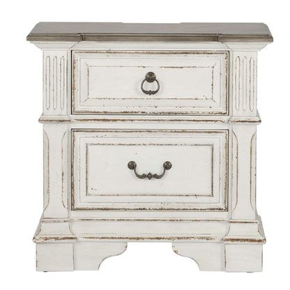 Liberty Furniture - Abbey Park - King California Panel Bed, Dresser & Mirror, Night Stand in White - 520-BR-CPBDMN view 6