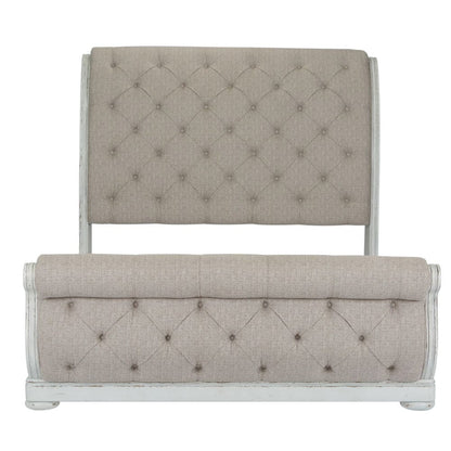 Liberty Furniture - Abbey Park - King California Sleigh Bed, Dresser & Mirror, Chest, Night Stand in White - 520-BR-CSLDMCN view 3