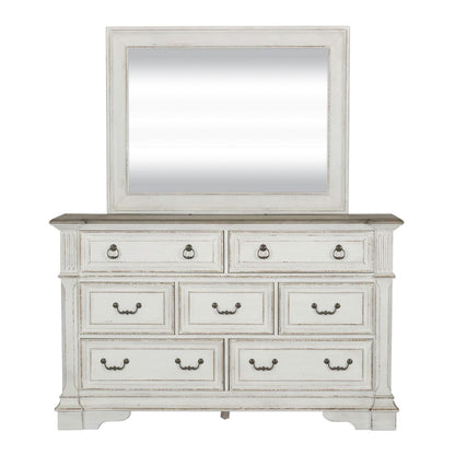 Liberty Furniture - Abbey Park - King California Sleigh Bed, Dresser & Mirror, Chest, Night Stand in White - 520-BR-CSLDMCN view 4
