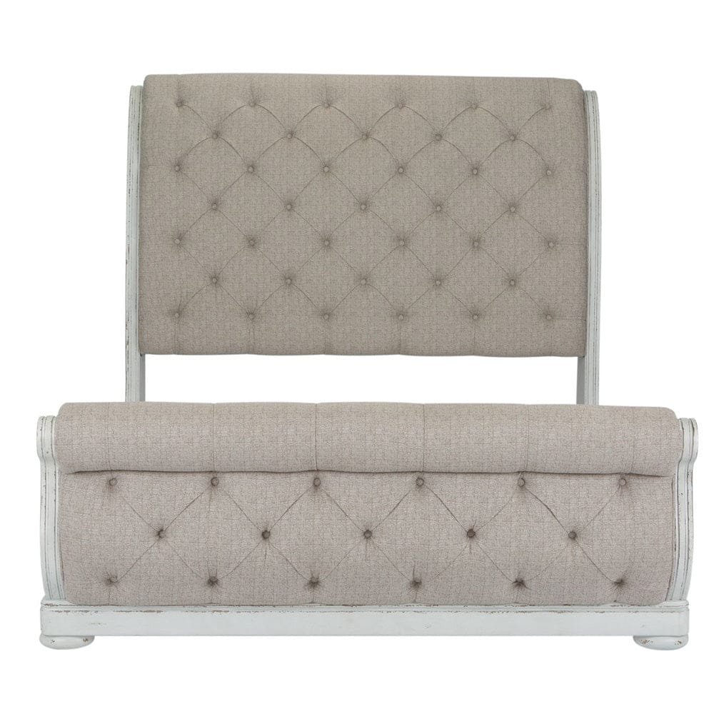 Liberty Furniture - Abbey Park - King California Sleigh Bed, Dresser & Mirror in White - 520-BR-CSLDM view 4
