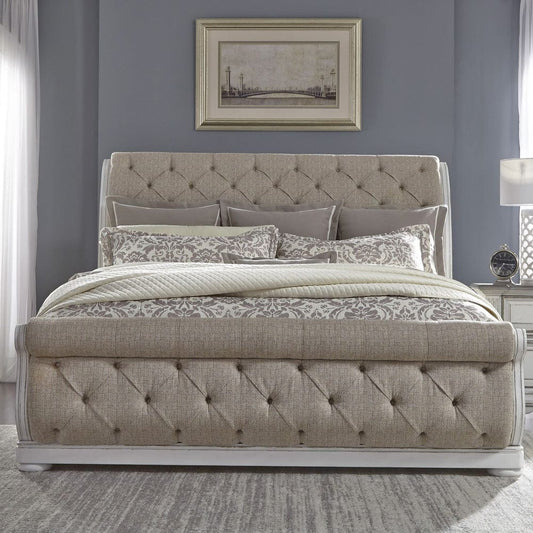 Liberty Furniture - Abbey Park - King California Sleigh Bed in White - 520-BR-CSL view 1
