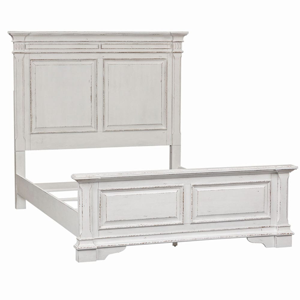 Liberty Furniture - Abbey Park - King Panel Bed, Dresser & Mirror in White - 520-BR-KPBDM view 2