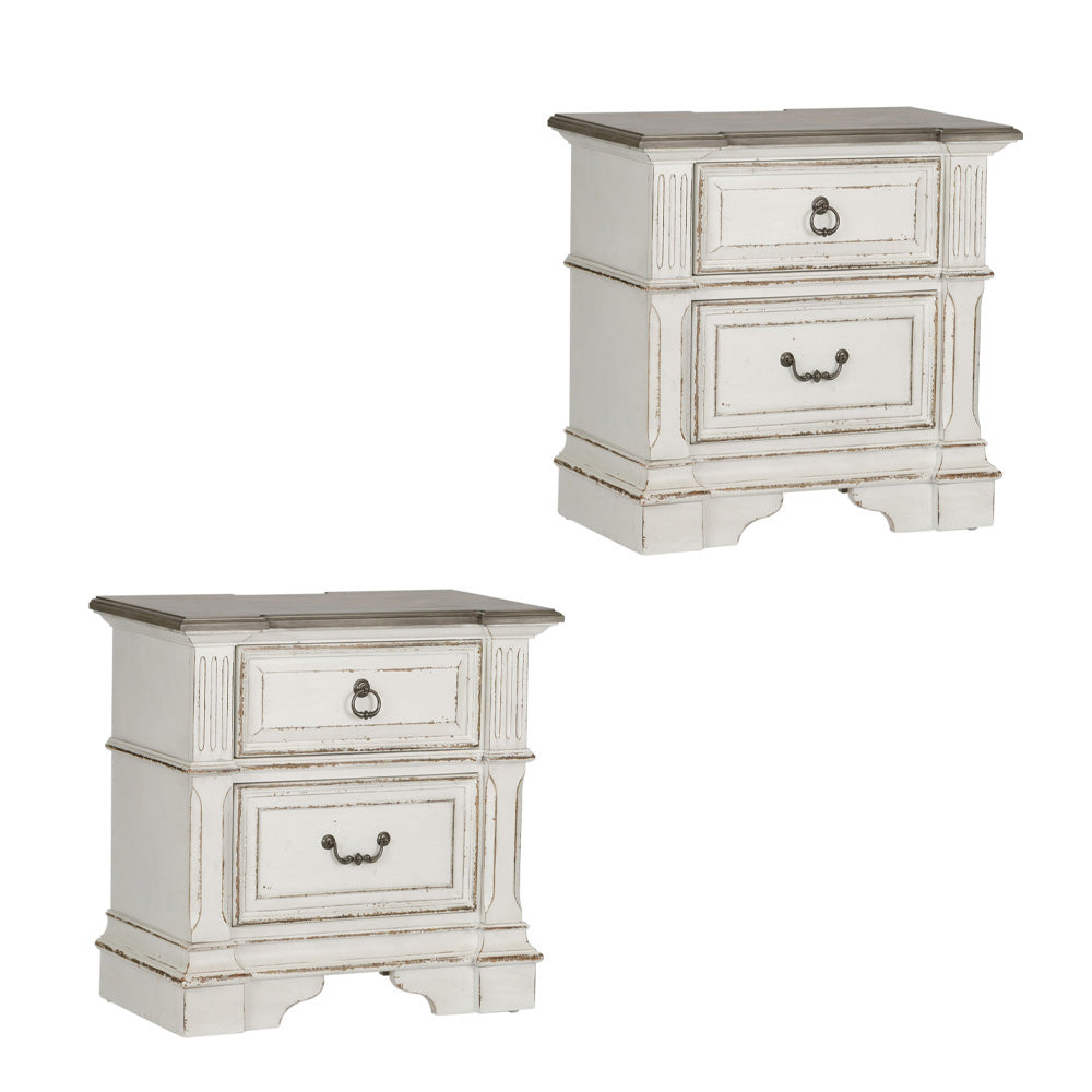 Liberty Furniture - Abbey Park Queen Panel Bed, 2 Night Stands - 520-BR-QPB2NS view 1