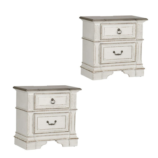 Liberty Furniture - Abbey Park Queen Panel Bed, 2 Night Stands - 520-BR-QPB2NS view 1