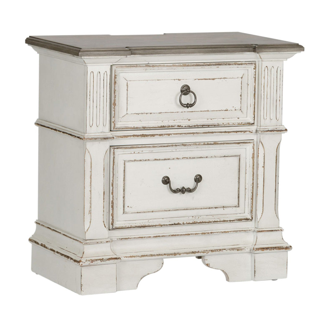 Liberty Furniture - Abbey Park Queen Uph Sleigh Bed, 2 Night Stands - 520-BR-QUSL2NS view 3