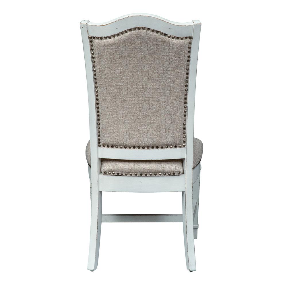 Liberty Furniture - Abbey Park Upholstered Side Chair  in Antique White & Weathered Brown - 520-C6501S veiw 5