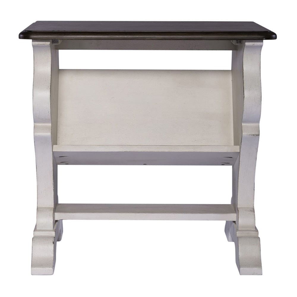Liberty Furniture - Abbey Road - Library Chair Side Table in White - 455W-OT1022 view 3