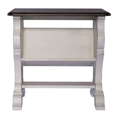 Liberty Furniture - Abbey Road - Library Chair Side Table in White - 455W-OT1022 view 3