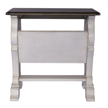 Liberty Furniture - Abbey Road - Library Chair Side Table in White - 455W-OT1022 view 5