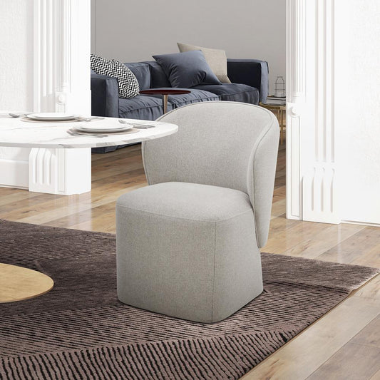 Liberty Furniture - Accent Dining Accent Dining Chair w/ Casters - Truffle in Ivory, Sapphire, Truffle, & Wicker Fabric - 730-ADC90-TR veiw 1