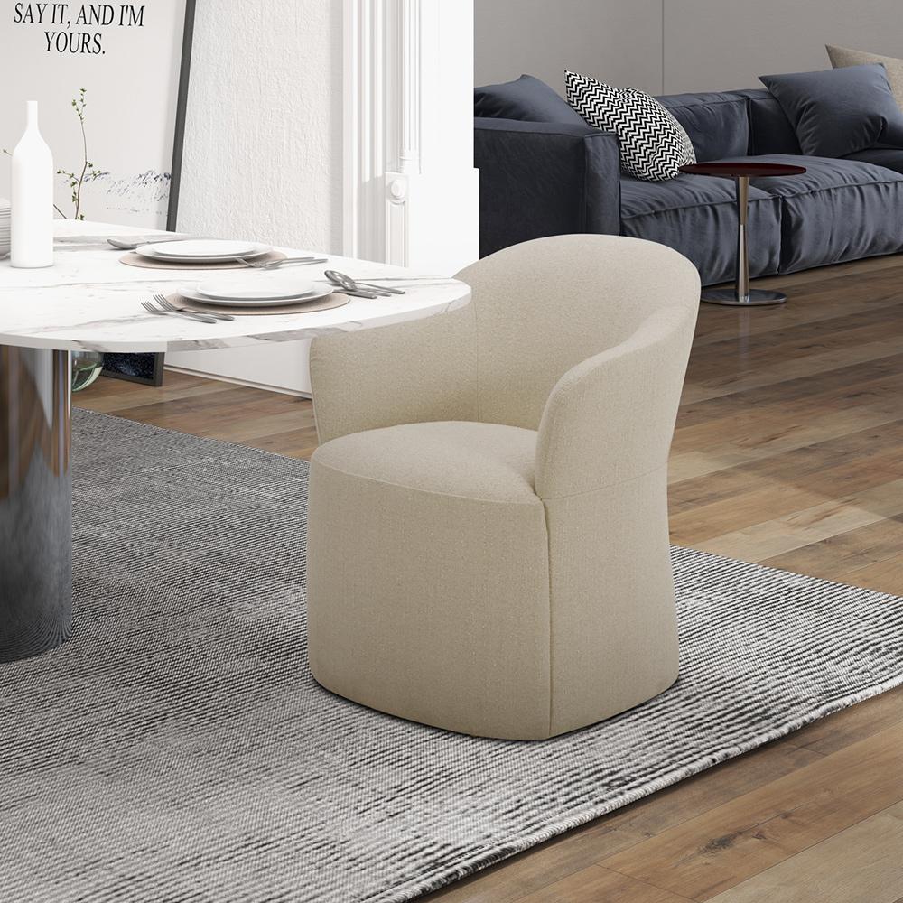 Liberty Furniture - Accent Dining Accent Dining Chair w/ Casters - Wicker in Ivory, Sapphire, Truffle, & Wicker Fabric - 731-ADC90-WK veiw 1
