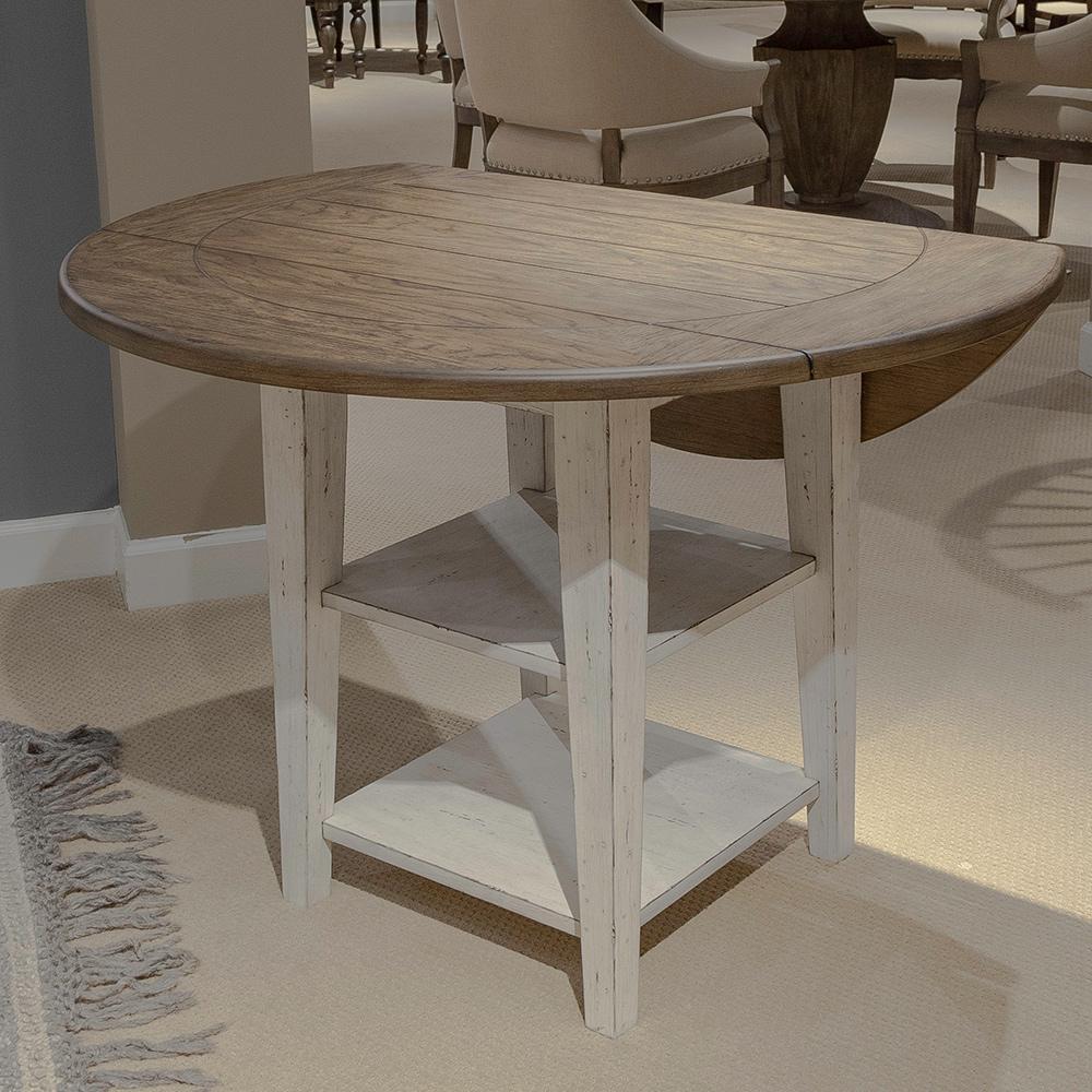 Liberty Furniture - Al Fresco Drop Leaf Table in Graphite & Whitestone - 741-T4242 veiw 1