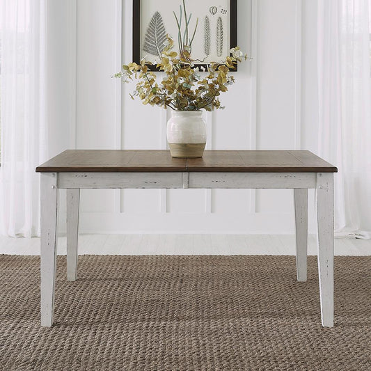 Liberty Furniture - Al Fresco Rectangular Leg Table in Graphite & Whitestone - 741-T4074 veiw 1