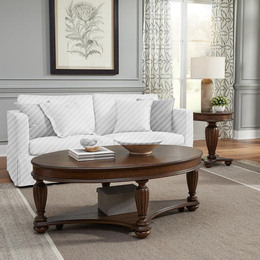 Liberty Furniture - Allington Opt 3 Piece Set  in Satin Sienna - 418-OT-O3PCS veiw 1