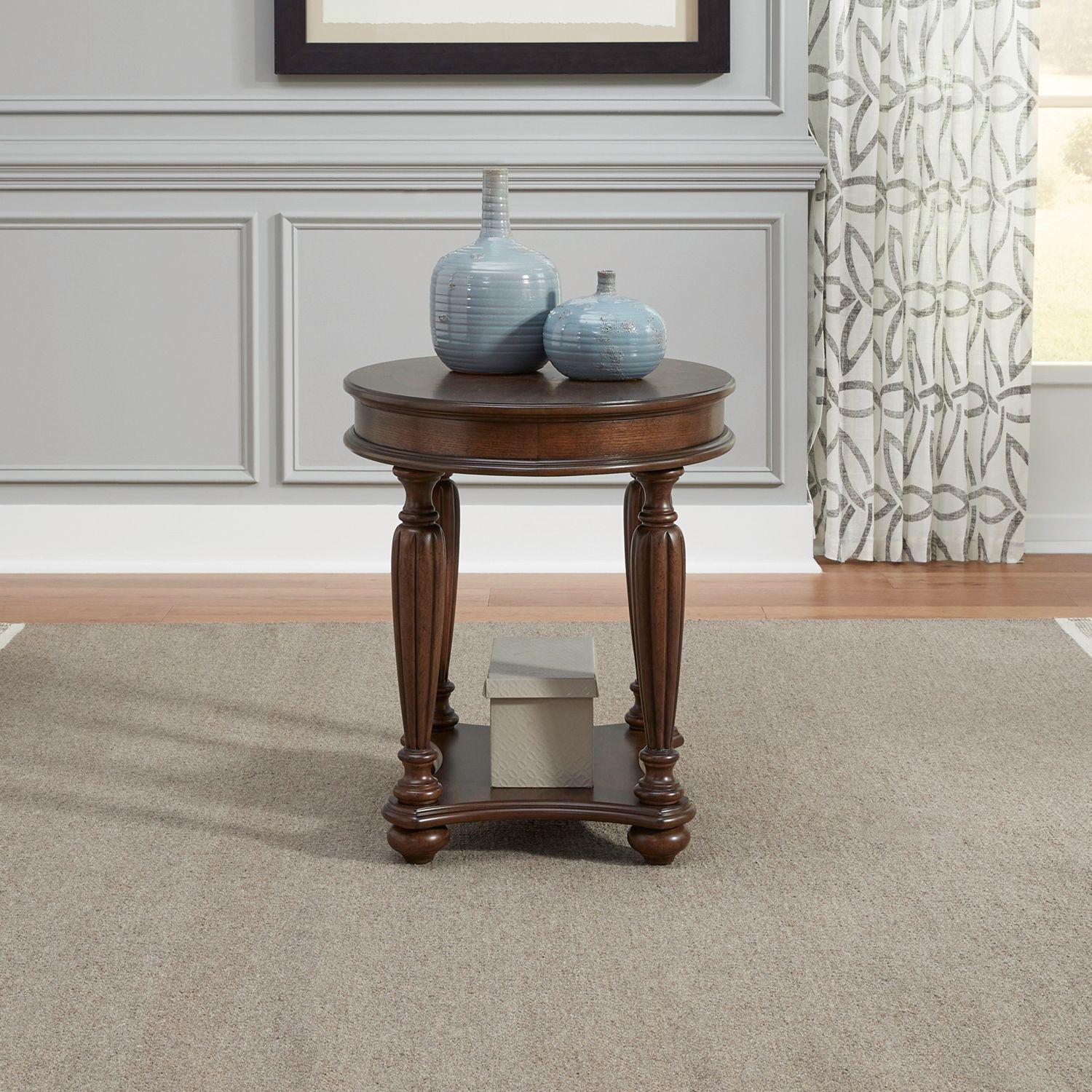 Liberty Furniture - Allington Oval End Table in Satin Sienna - 418-OT1020 veiw 3