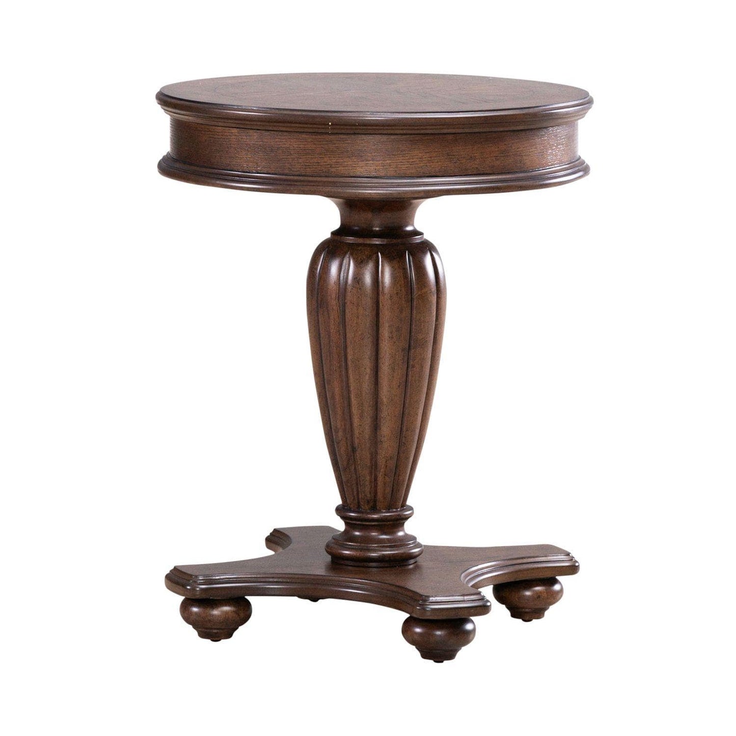 Liberty Furniture - Allington Round End Table in Satin Sienna - 418-OT1021 veiw 1