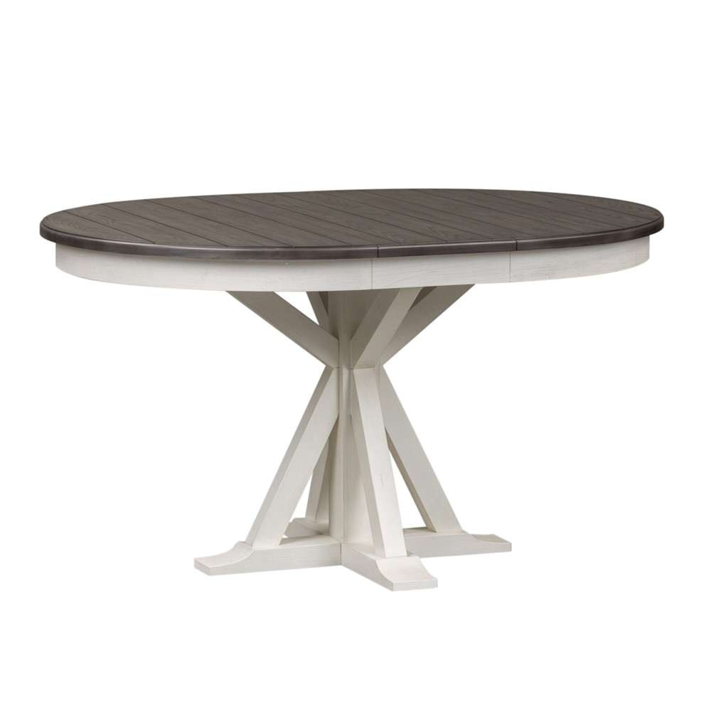 Liberty Furniture - Allyson Park 5 Piece Pedestal Table Set  - 417-DR-5PDS veiw 2