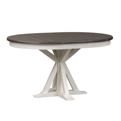 Liberty Furniture - Allyson Park 5 Piece Pedestal Table Set  - 417-DR-5PDS veiw 2