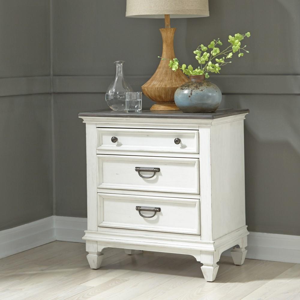 Liberty Furniture - Allyson Park 5 Piece Queen Panel Bed, Dresser & Mirror, Chest, Nightstand Set - 417-BR-QPBDMCN veiw 8