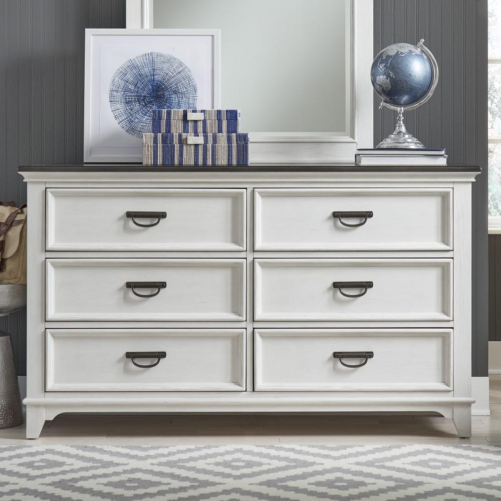 Liberty Furniture - Allyson Park 6 Drawer Dresser - 417-BR30 veiw 1
